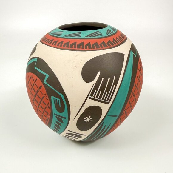 Mata Ortiz Pottery Lucero Osuna Silveira Mexico Chihuahua Vase Jar - Picture 4 of 8